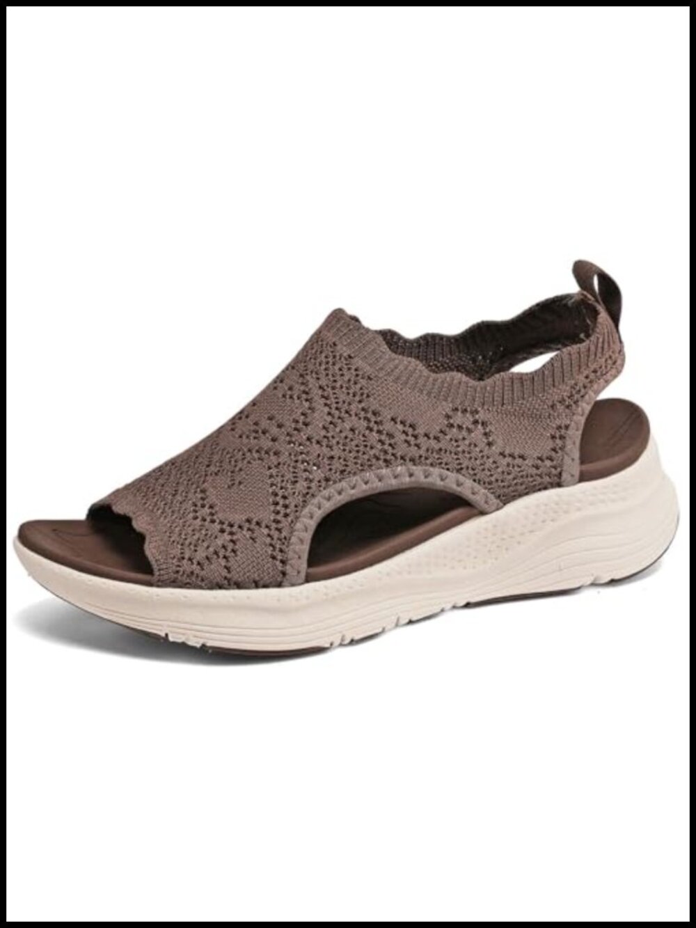 Orthopedic Arch Support Walking Sandals for Women Slip-On Athletic Open Toe